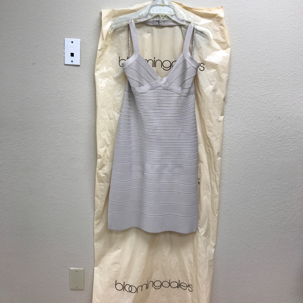 Authentic Herve Leger halter bandage dress