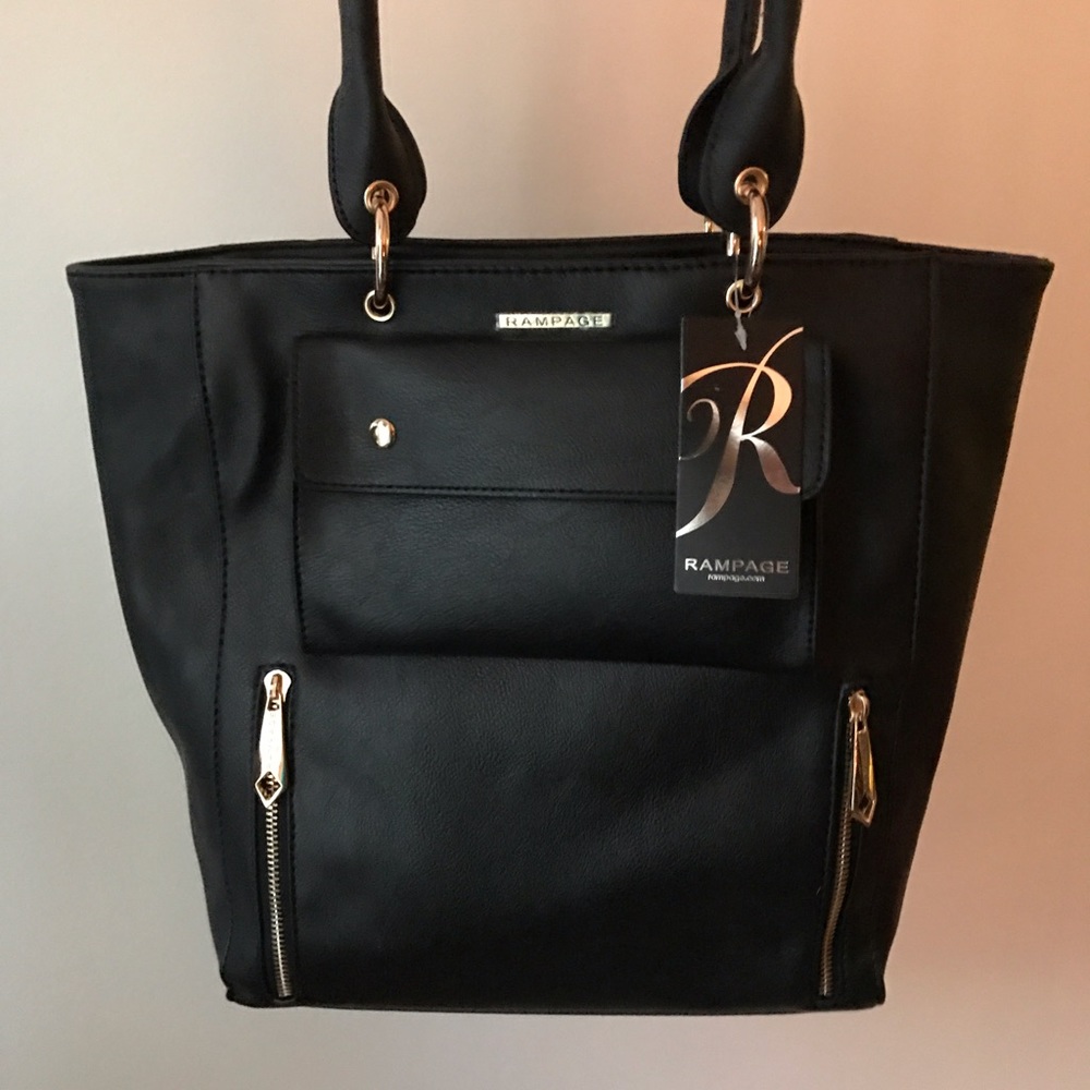 Classy Black Rampage Tote/Purse