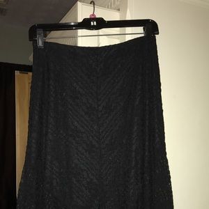 Max studio Black lace skirt