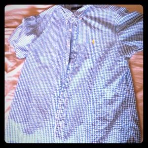 Ralph Lauren button down short sleeve shirt