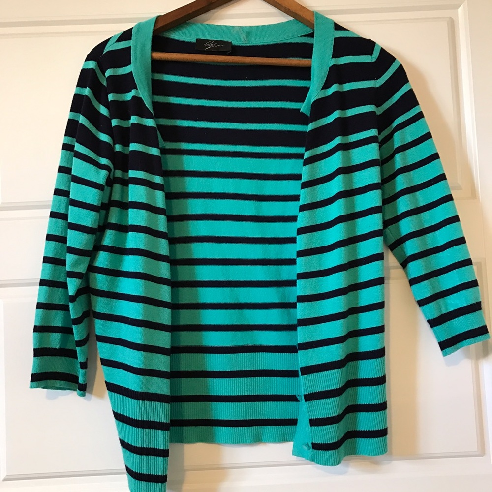 Teal cardigan