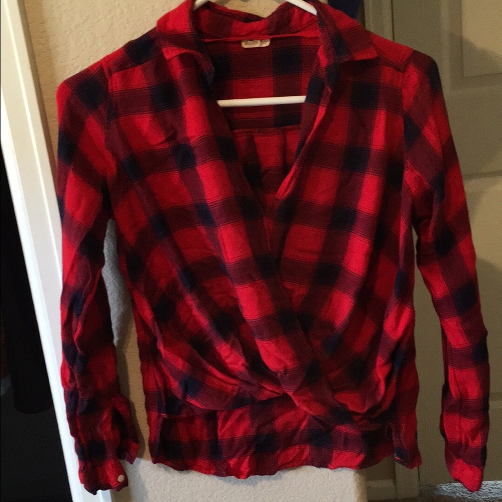 Hollister plaid shirt