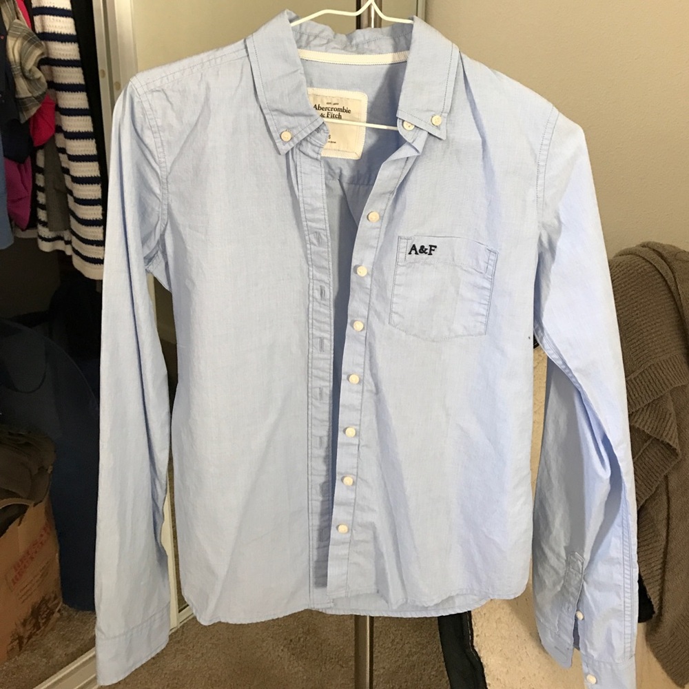 Abercrombie &a Fitch Blue Button Up Shirt