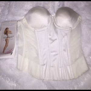 NEW VS Bridal Low Back Bustier Corset in White