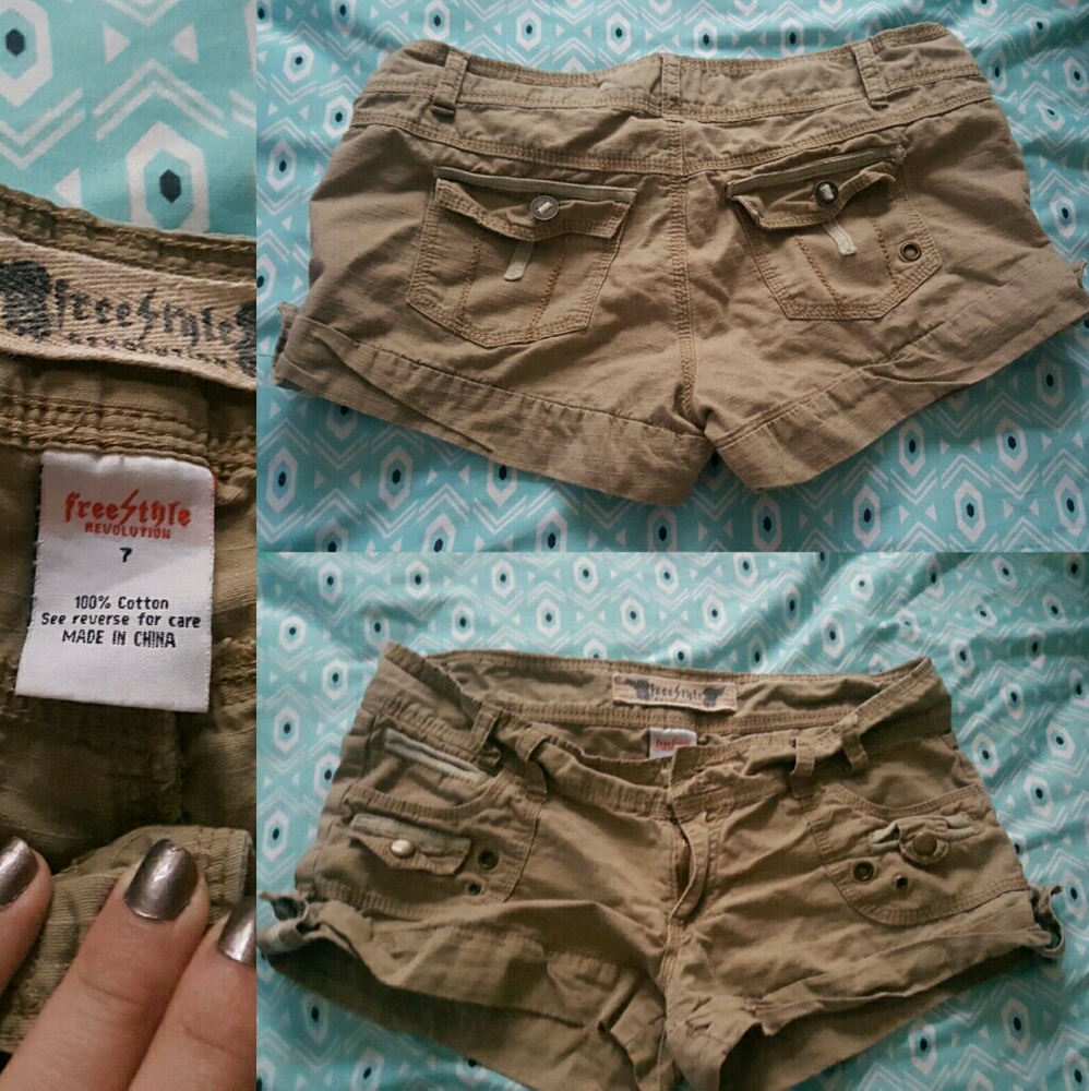 Freestyle Tan shorts.