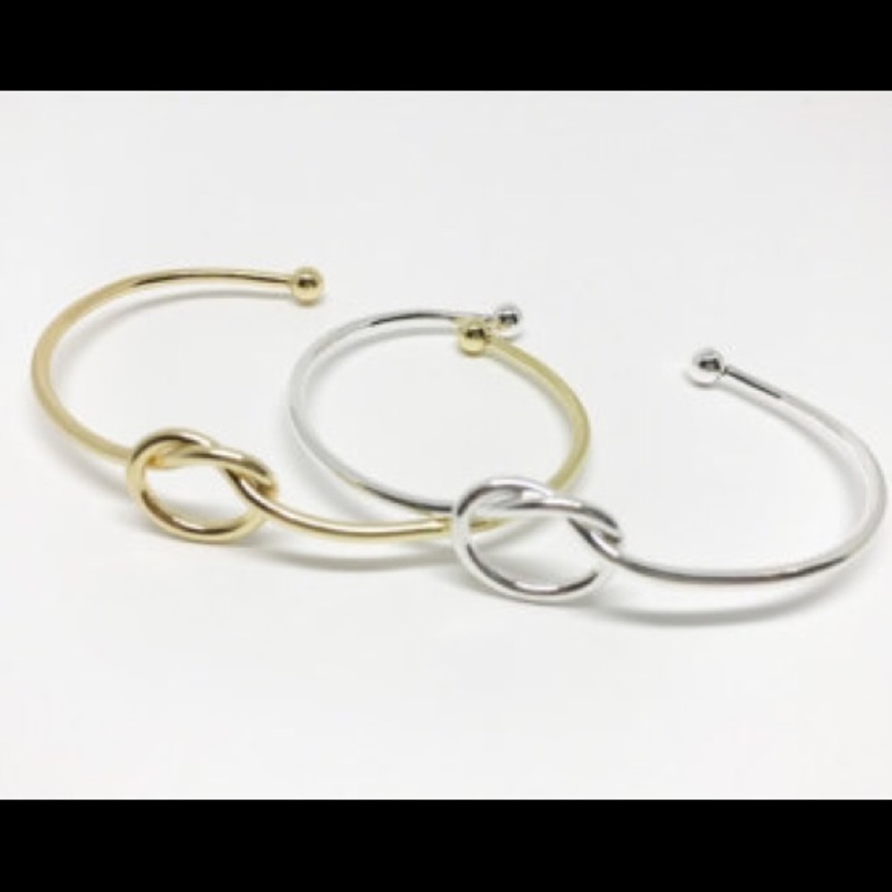 Love Knot Layering Cuff Statement Bracelet