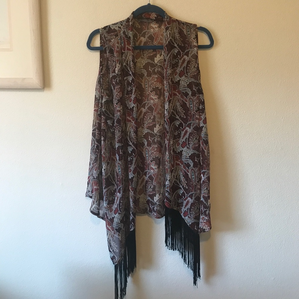 Colorful boho vest