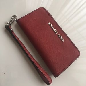 Michael Kors Red Wristlet!
