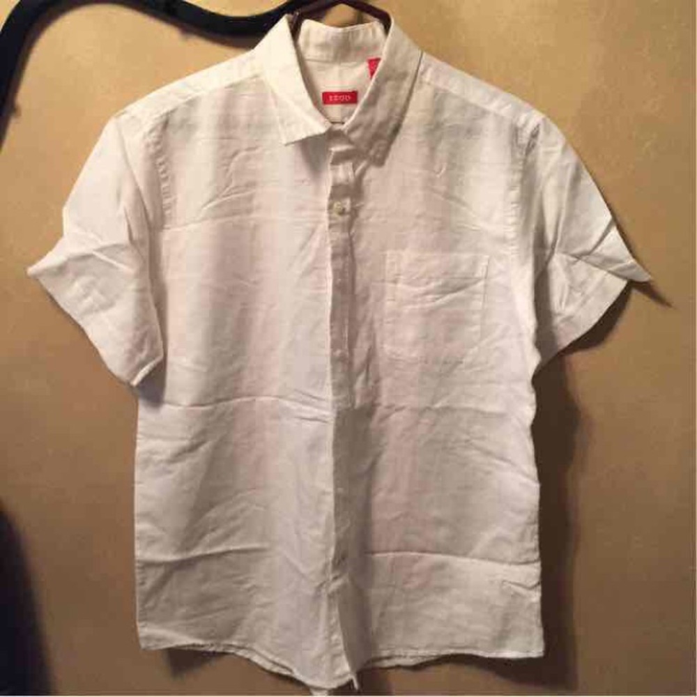 NEW Men's IZOD Linen Button Down Shirt