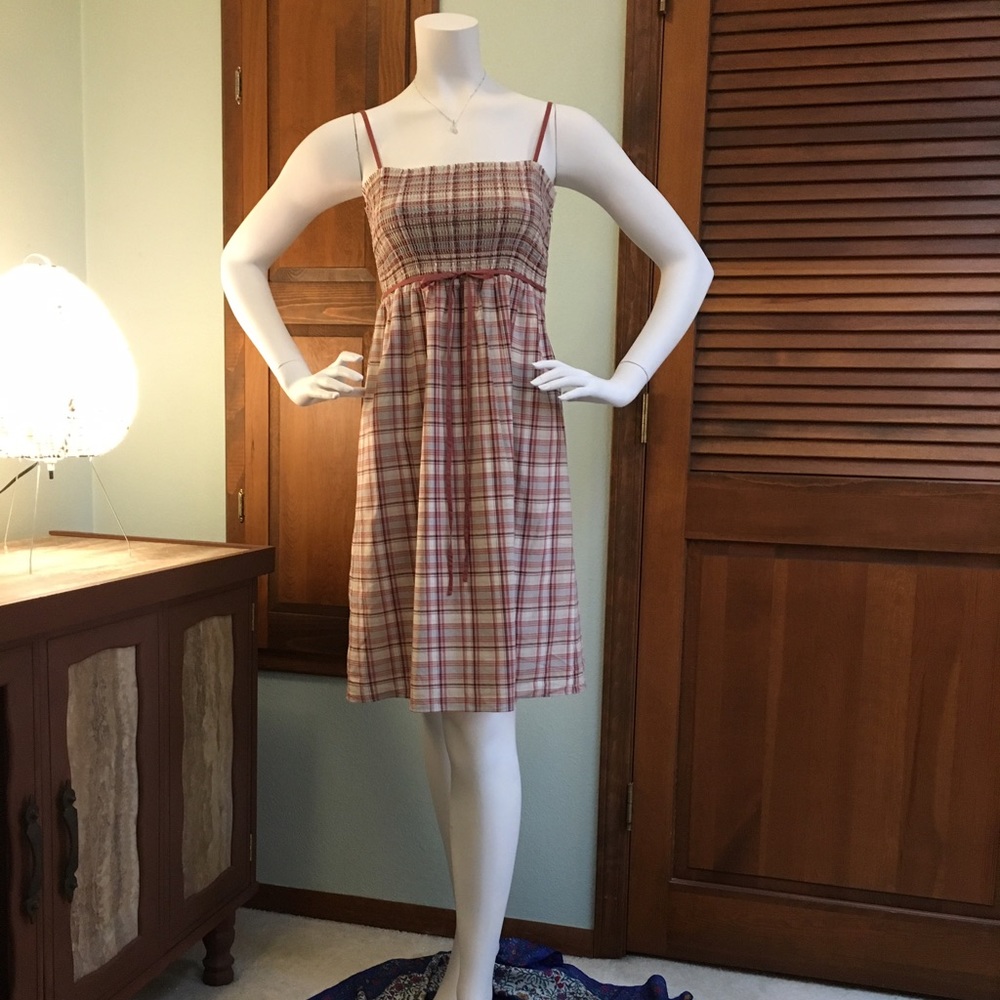Loft plaid sun dress