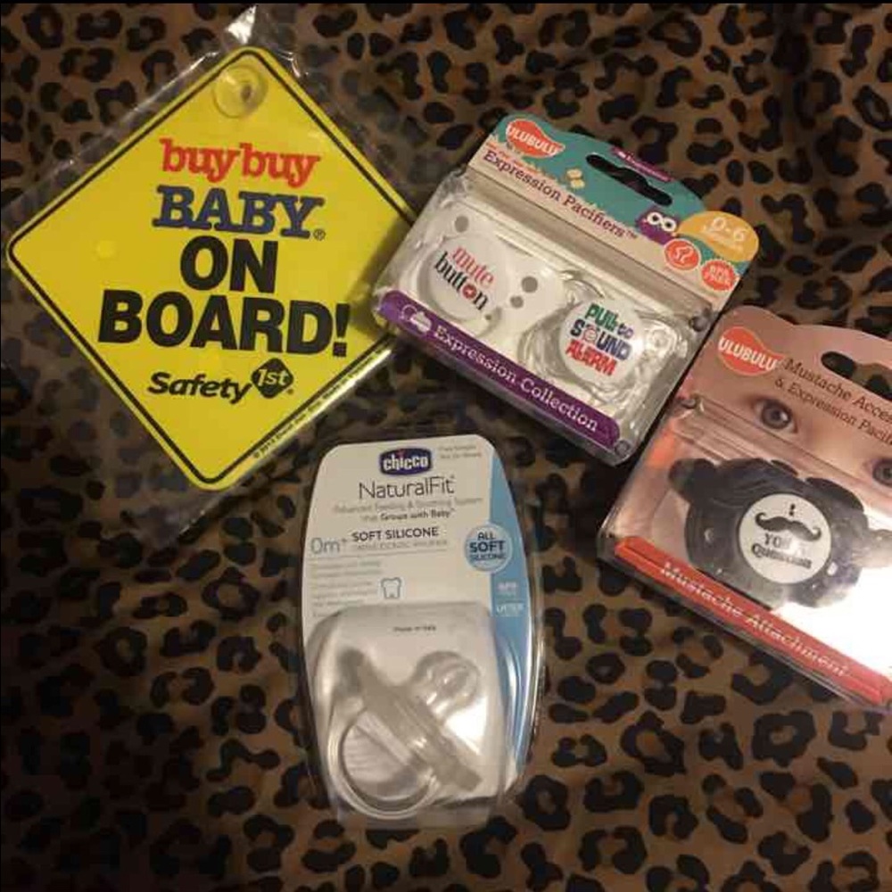 Infant pacifiers and baby sign