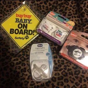 Infant pacifiers and baby sign