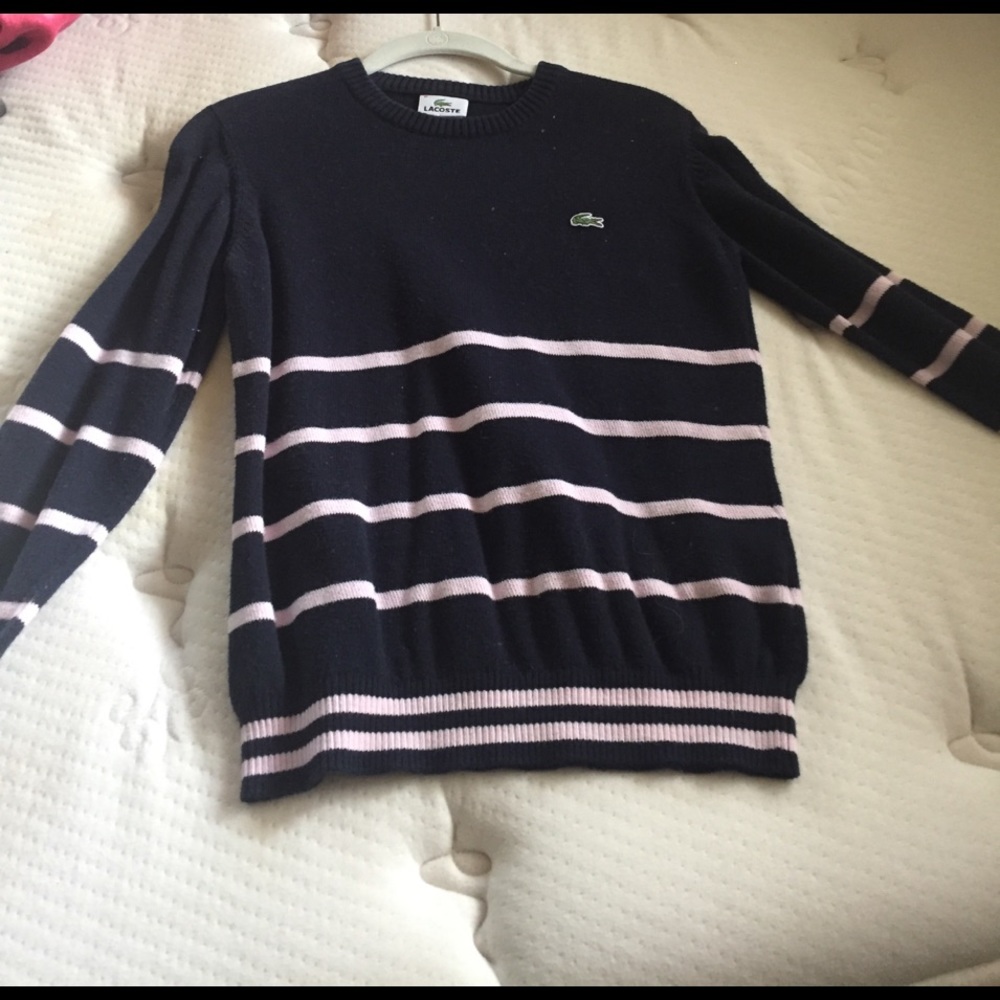 Striped Lacoste sweater