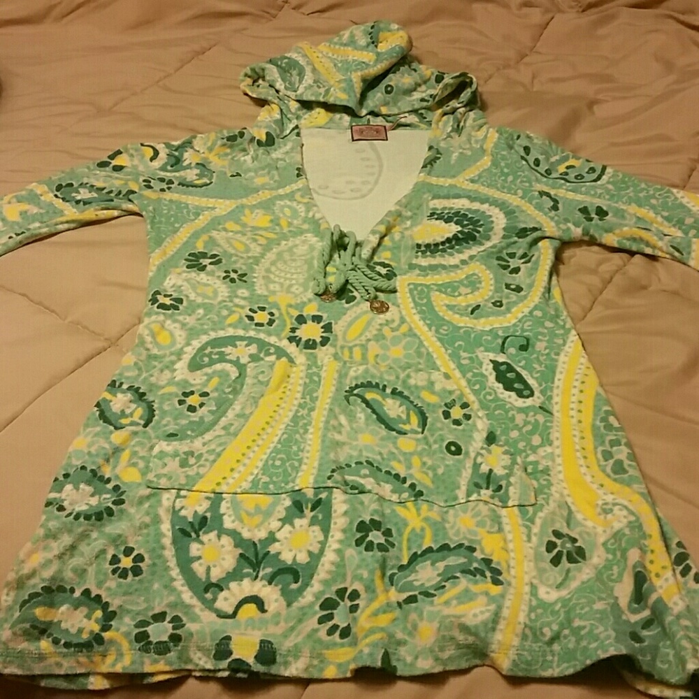 Juicy Couture hooded beach cover up