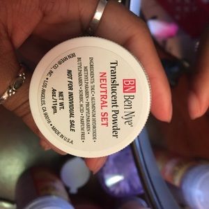 Ben Nye setting powder in the color "natural set"
