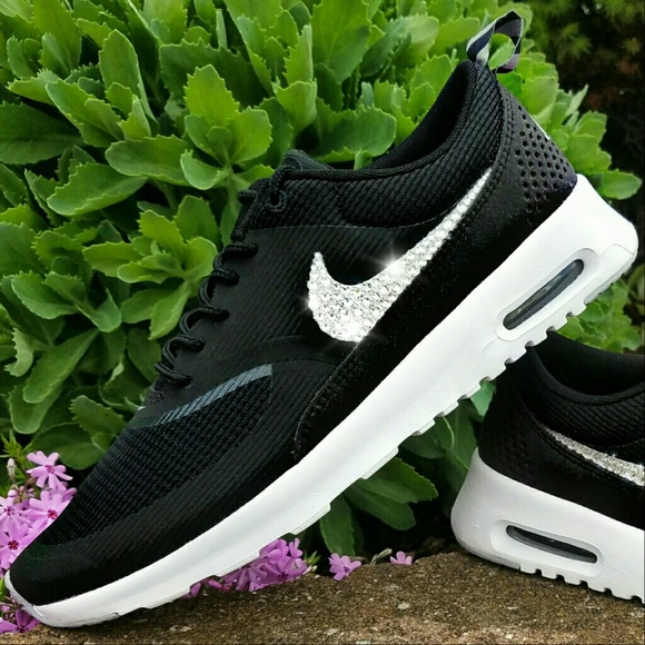 Bling Nike Air Max Thea Shoes w Swarovski Crystal Boutique Bling Nike Air Max Thea Shoes w Swarovski Crystal Boutique