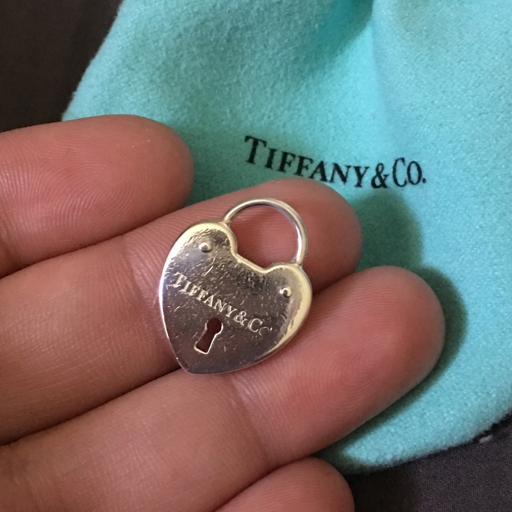 Tiffany and co heart lock charm / pendant
