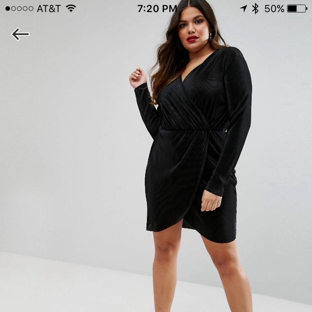 Club L Plisse Wrap Dress