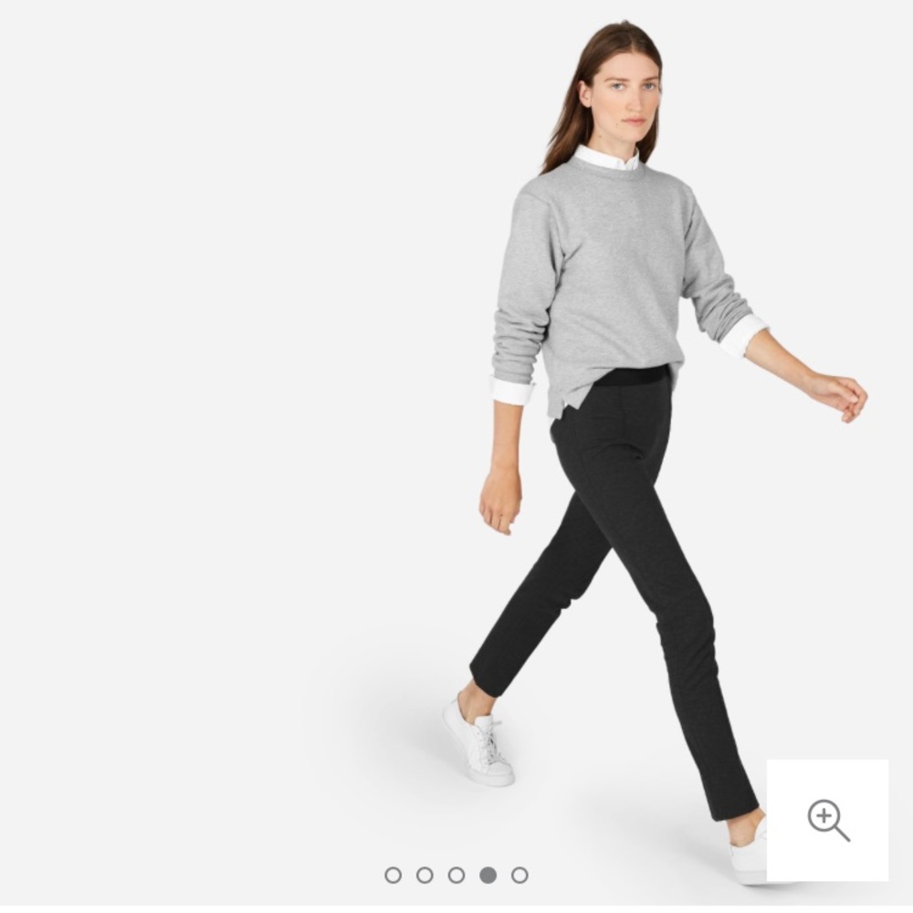 Everlane Stretch Ponte Skinny Pant in Gray