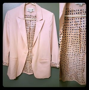 Blush Pink Boyfriend Blazer