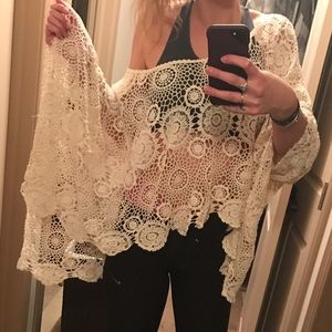Super cute lace shall/poncho