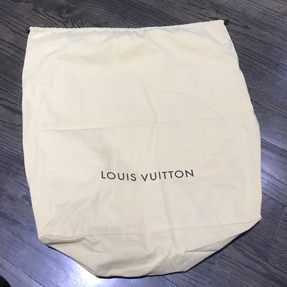 Louis Vuitton extra large book bag dust bag
