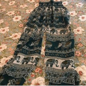 The Elephant Pants - Green/White