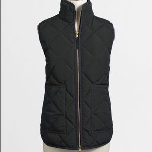 JCrew black puffy vest