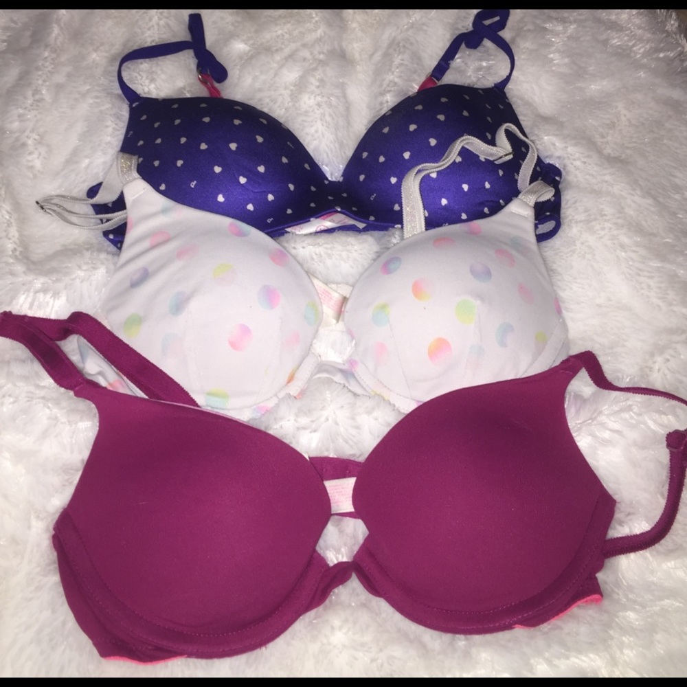Bundle of 3 Victoria's Secret Pink Bras 32A