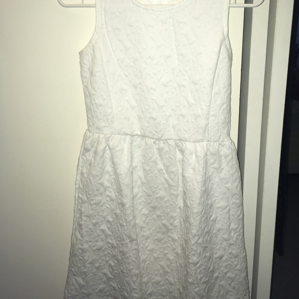 White detailed dress