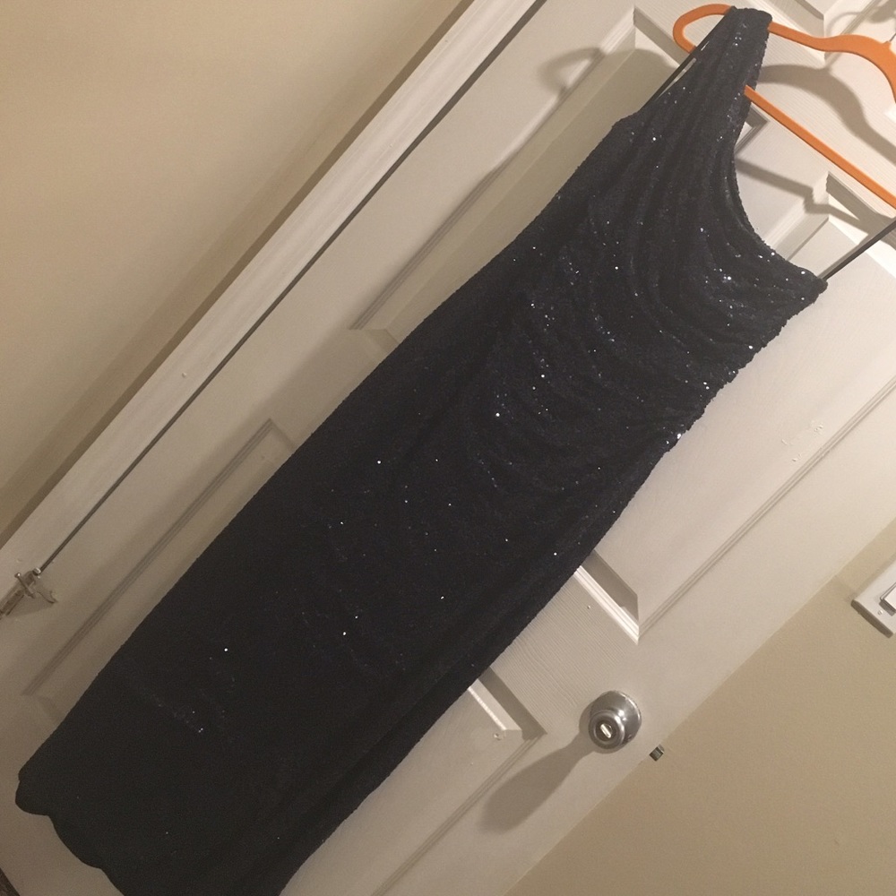 Ralph Lauren Evening Navy Sequin Gown (pre-loved)