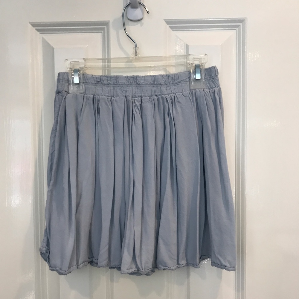 Light blue mini skirt