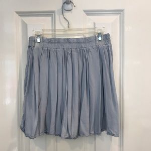 Light blue mini skirt