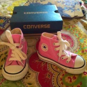 Toddler Pink Hi Top Converse