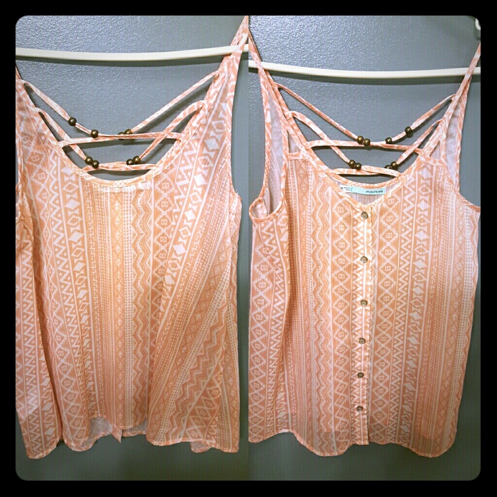 Sheer Button Up Tank