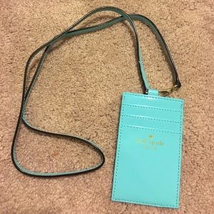 Tiffany blue Kate Spade lanyard