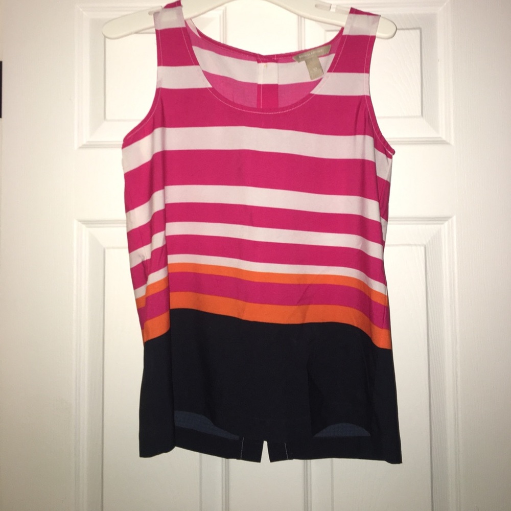Banana republic tank top with button back detail