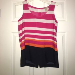 Banana republic tank top with button back detail