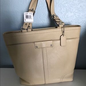 Coach Soft Pebble Leather Tote- New