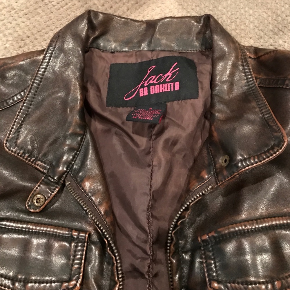 Faux leather jacket