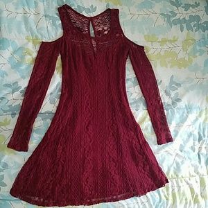 Burgundy, Hollister Lace Dress