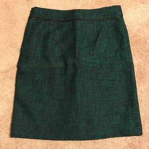 Black and Green woven Skirt