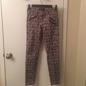 Maison Scotch Geometric Print Jeans