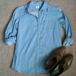 Uniqlo Button Down Chambray Shirt
