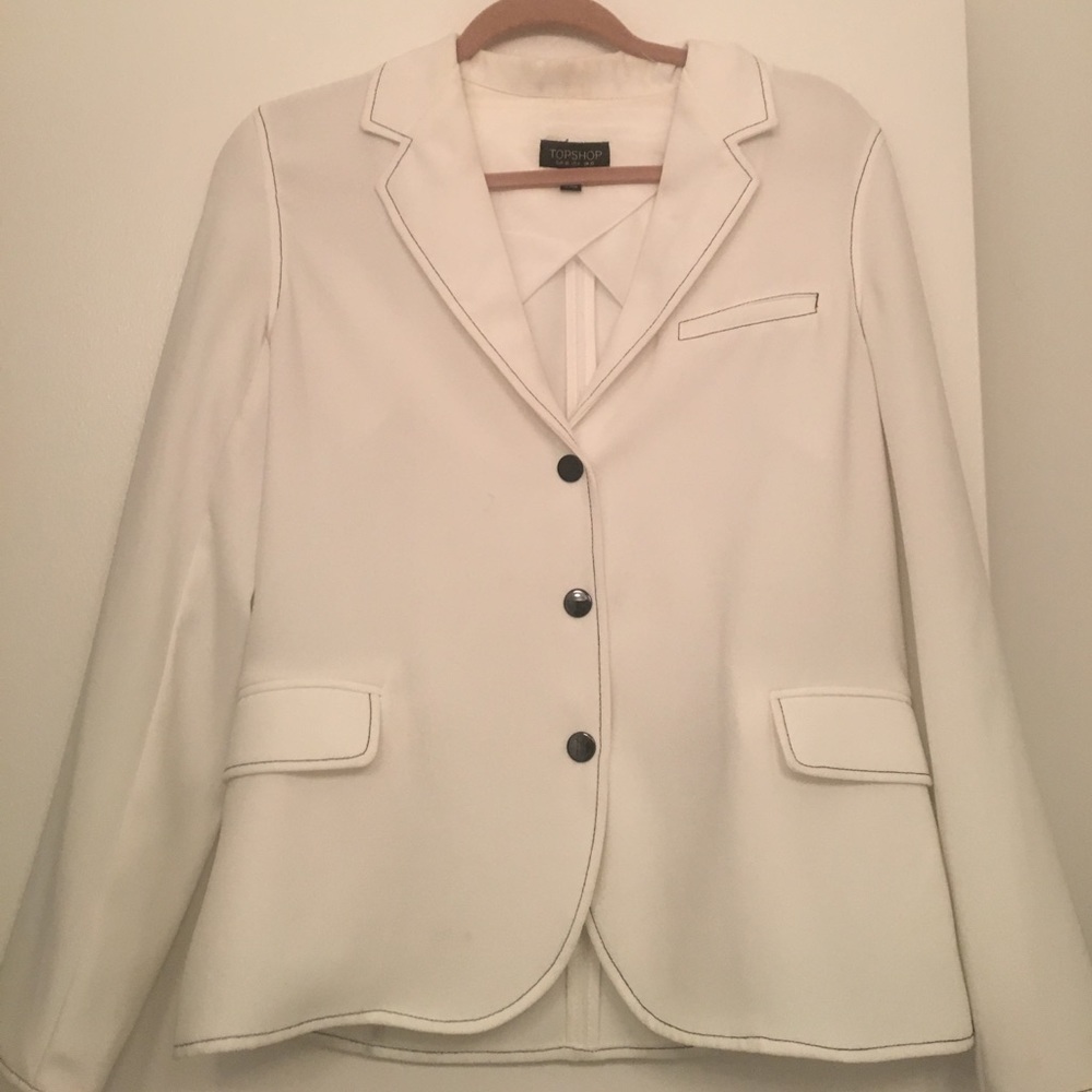 White topshop top/blazer