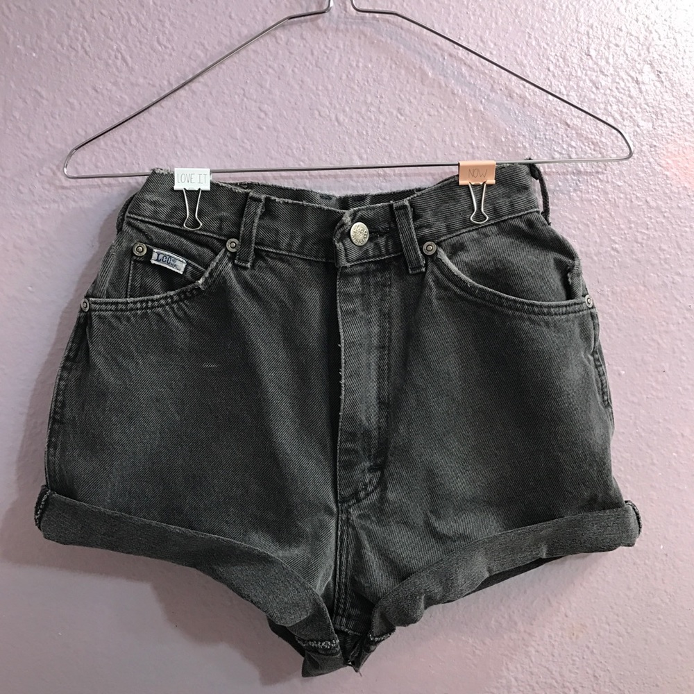 Vintage Lee high waisted denim shorts