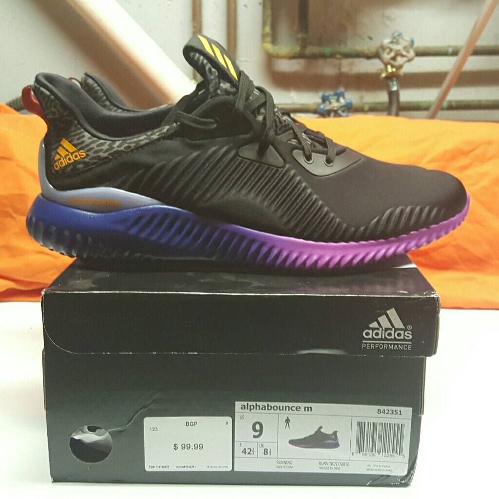 Adidas Alphabounce "Shock Purple" Running Shoes