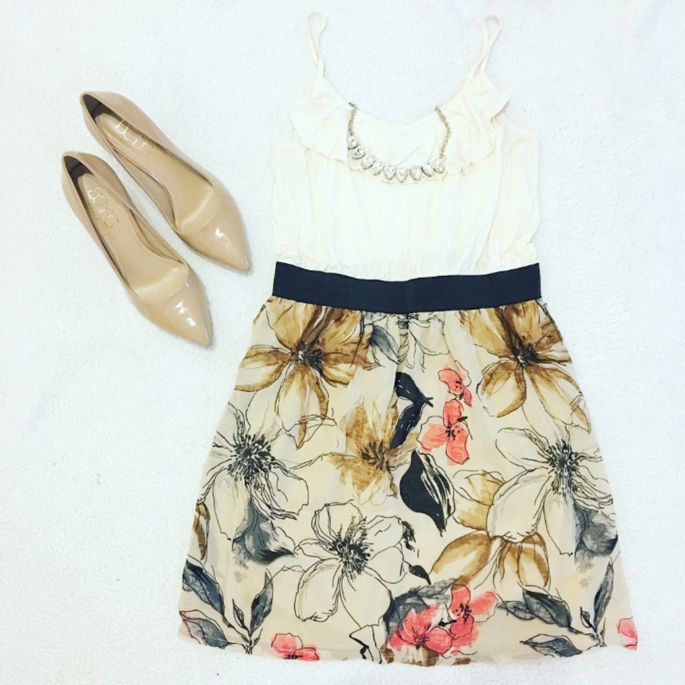 Wet Seal | Floral Spaghetti Strap Dress