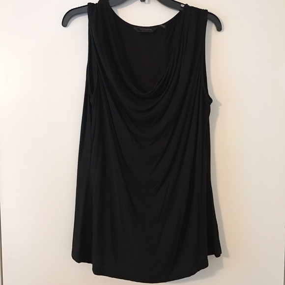 Black Slouch Neck Tank Top - Picture 1 of 3