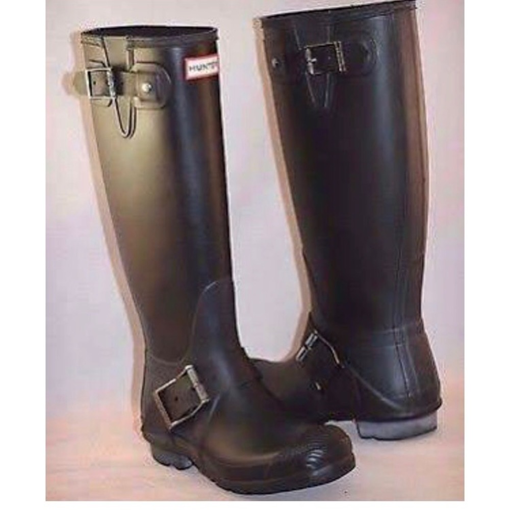Hunter Moto tall boots